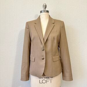 J.CREW Original Schoolboy Blazer Tan Wool Blend Office Business